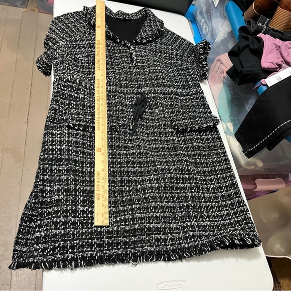 Eloquii Monochrome Tweed Mini Dress - Picture 5 of 8